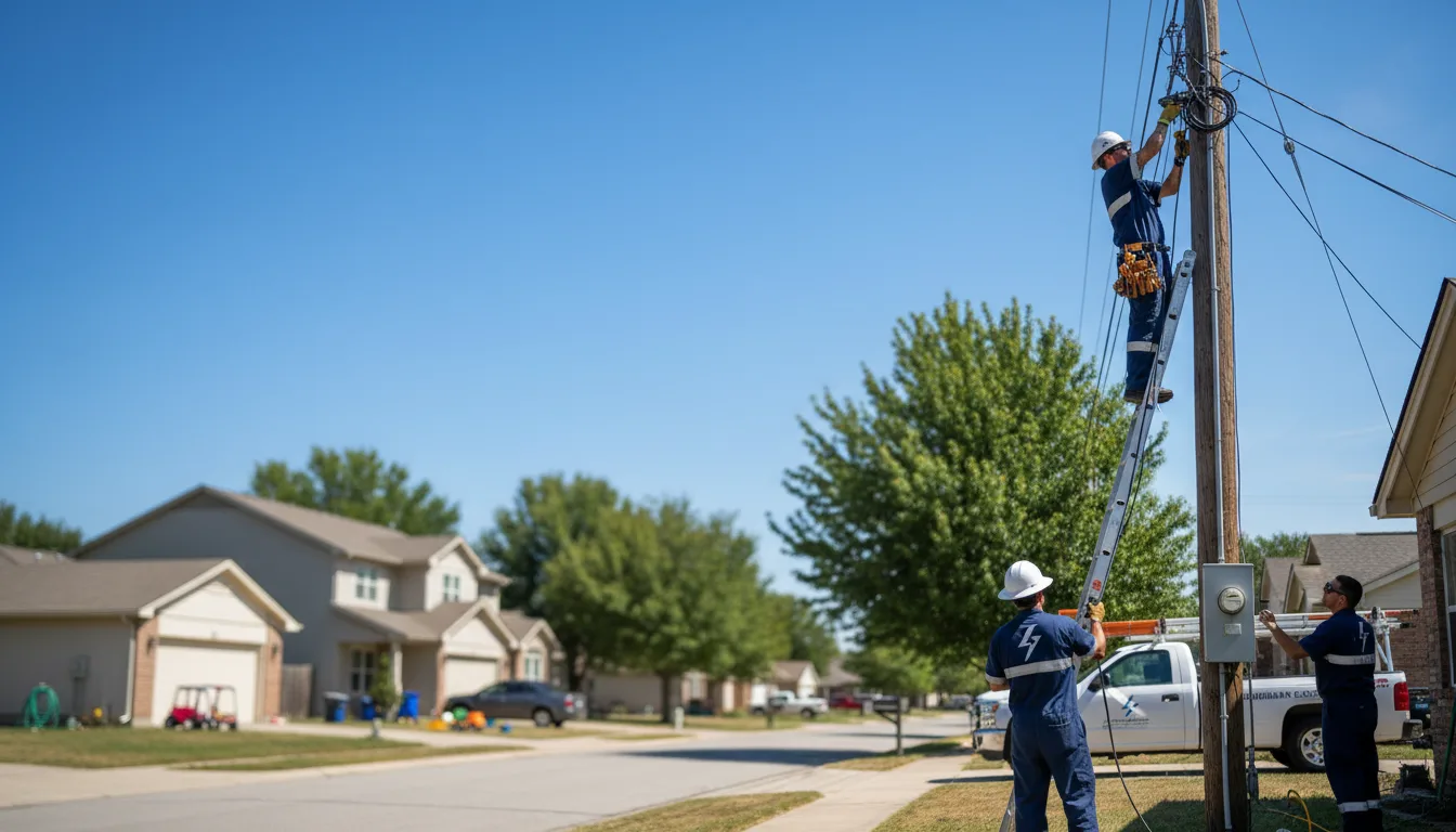 Residential electrician providing installation services in Massapequa, NY